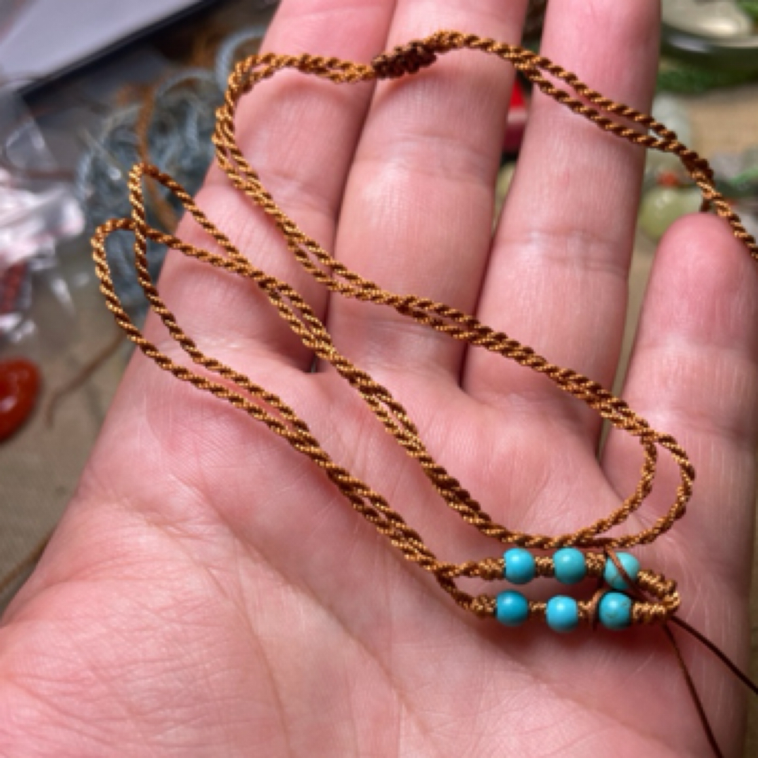 纯手工吊坠绳编织脖挂绳百搭民族风中古可调节时尚