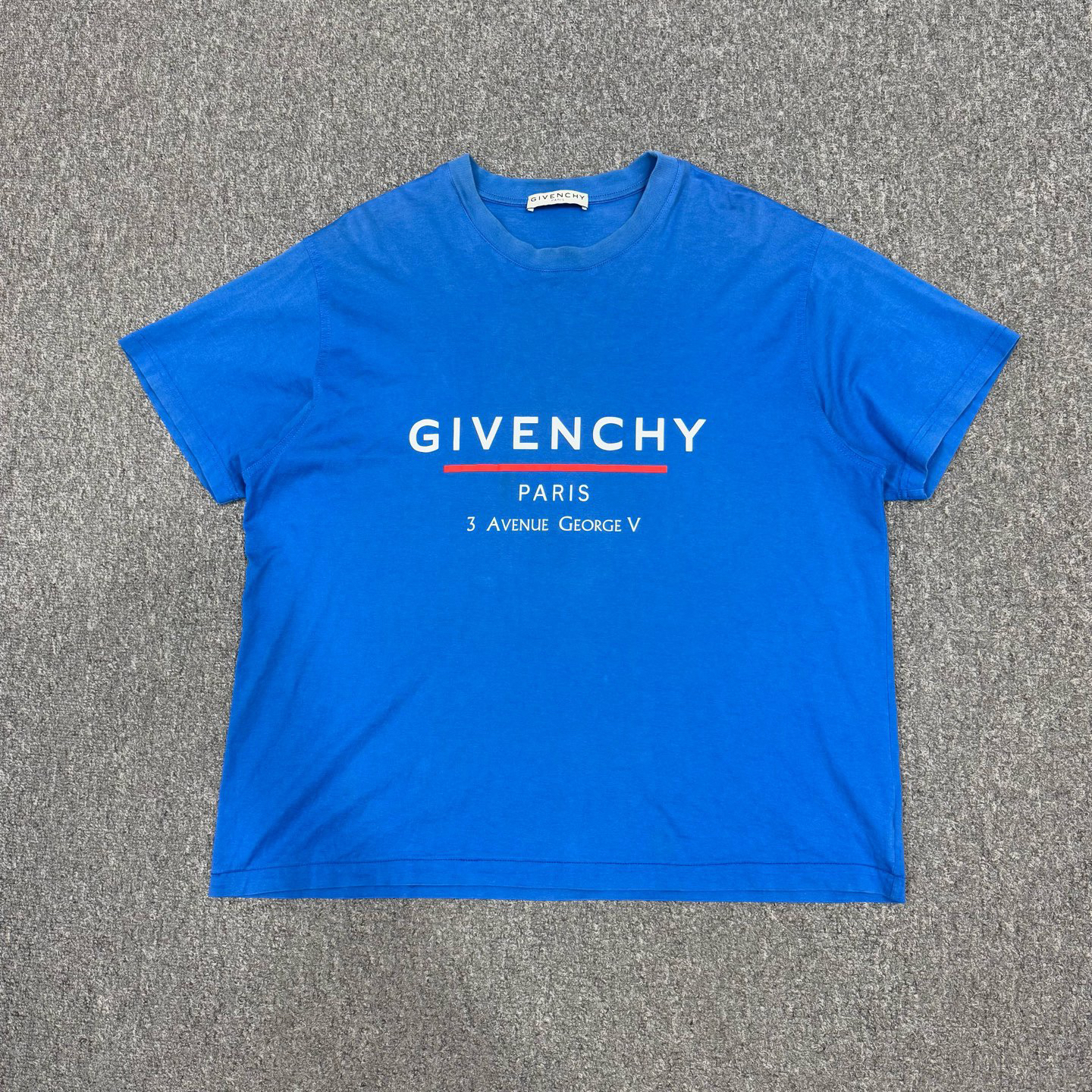 99新 Givenchy/纪梵希 18439464 纪梵希 蓝色字母短袖 XS码95新