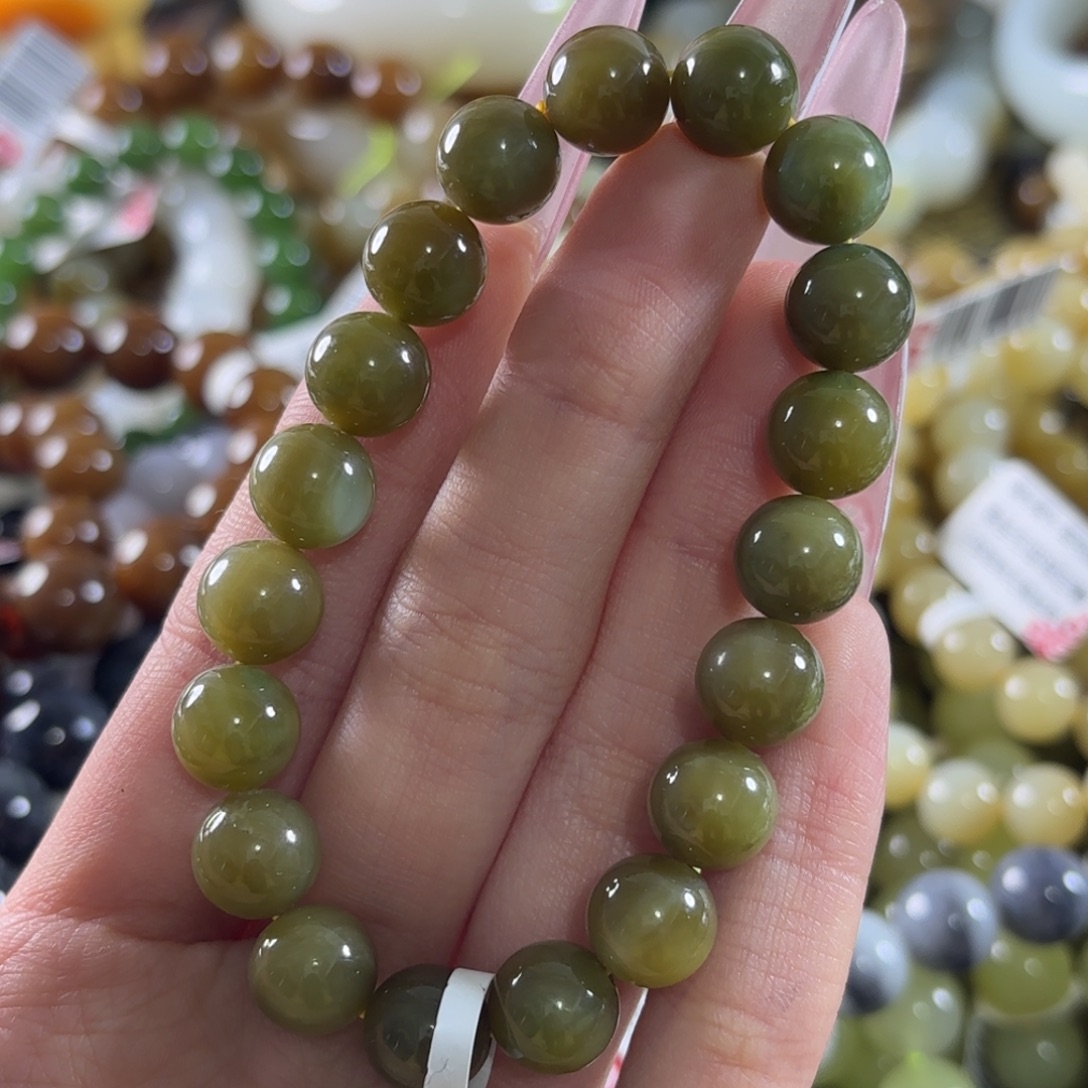 和田玉未镶嵌手链536