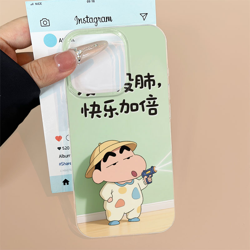 小新没心没肺适用苹果13手机壳软iphone16pro/15小米vivo华为oppo