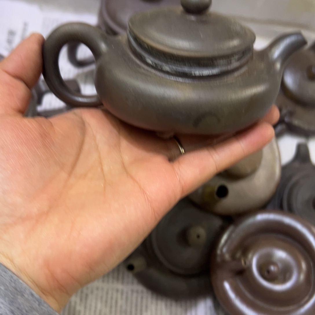 贵台龙窑柴烧茶壶90