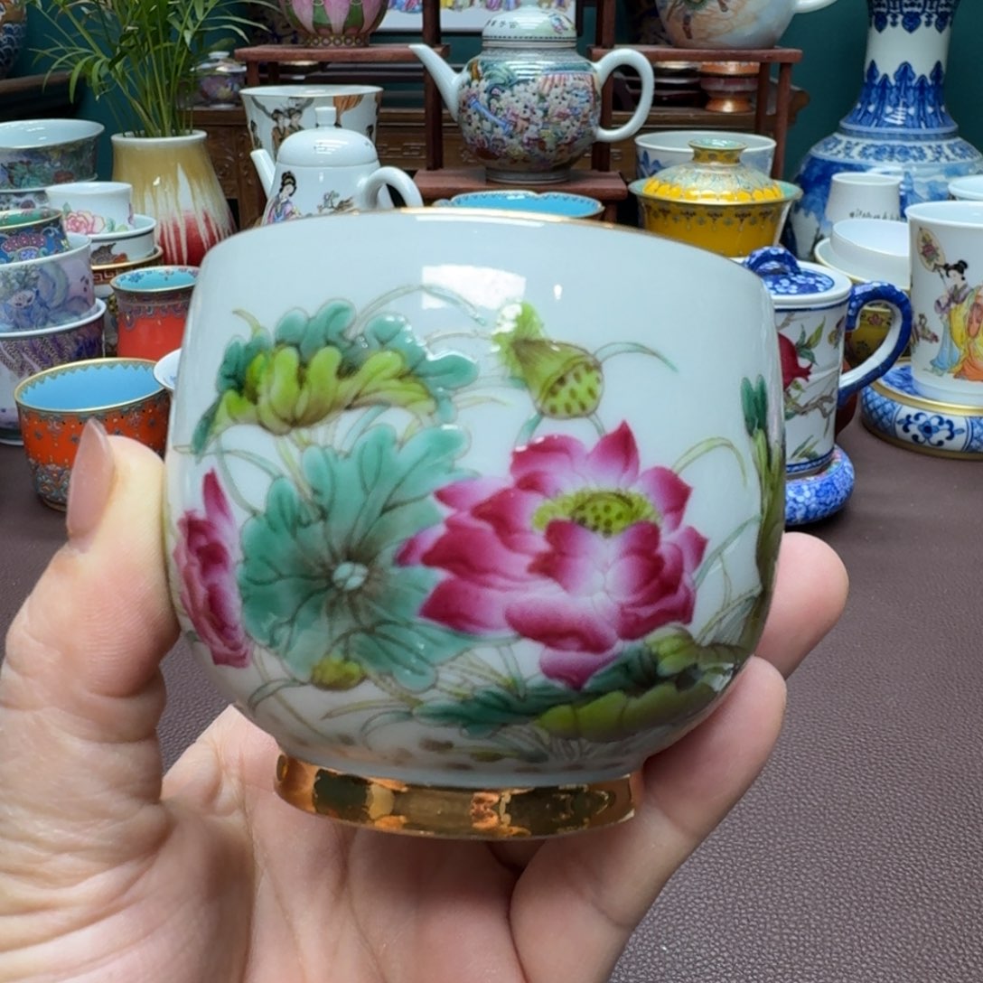 瓷片景德镇仿古手工制作精品展示