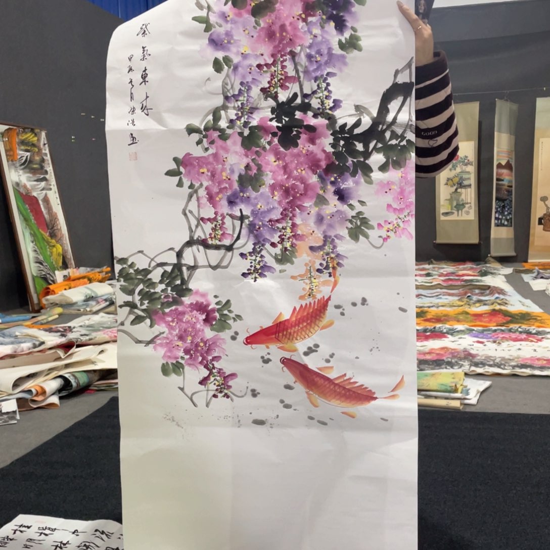 国画国画作品画心一张