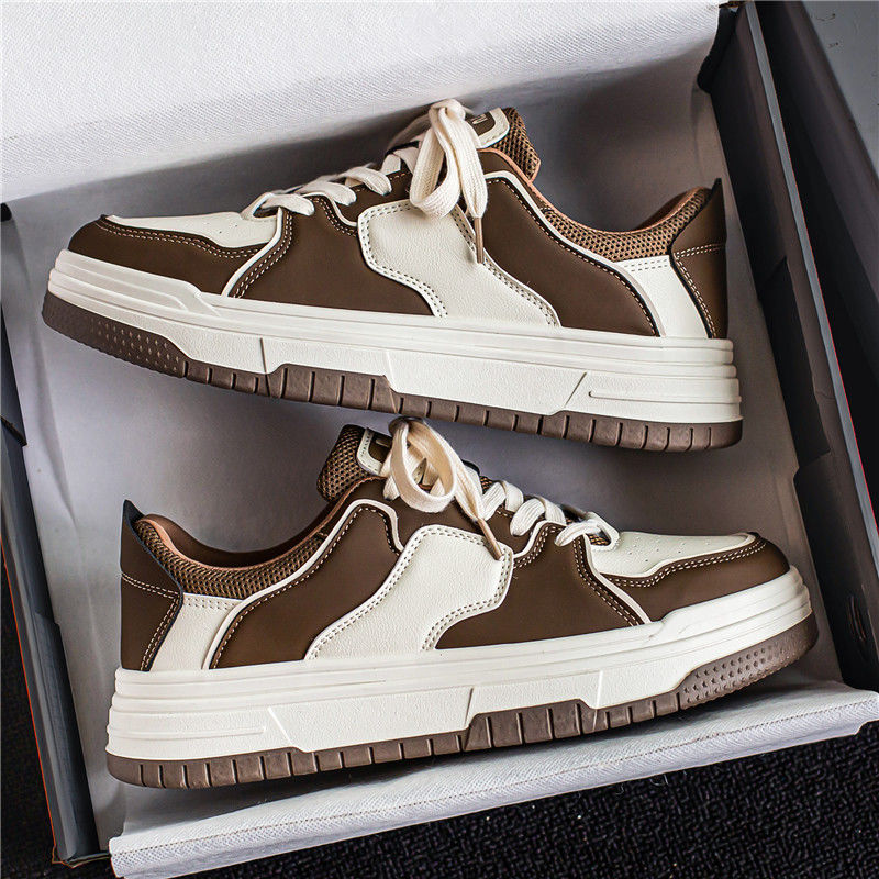 2025春季新款网红鞋子男ins潮百搭小众学生美式板鞋厚底运动鞋K88