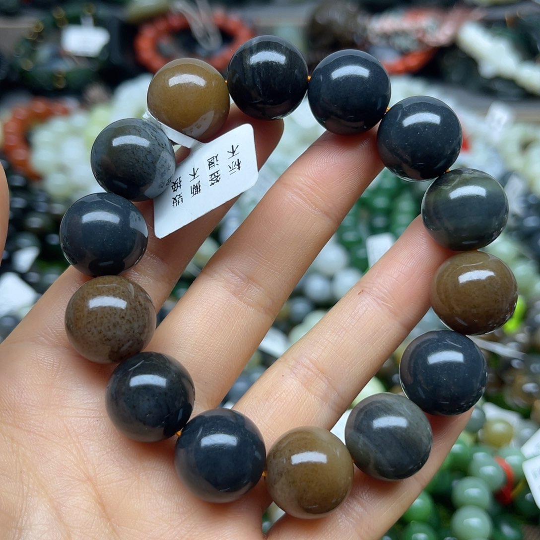 和田玉未镶嵌手链