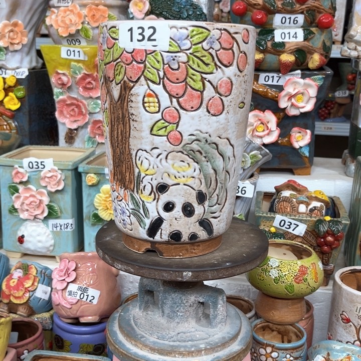紫砂花盆粗陶材质多肉花盆