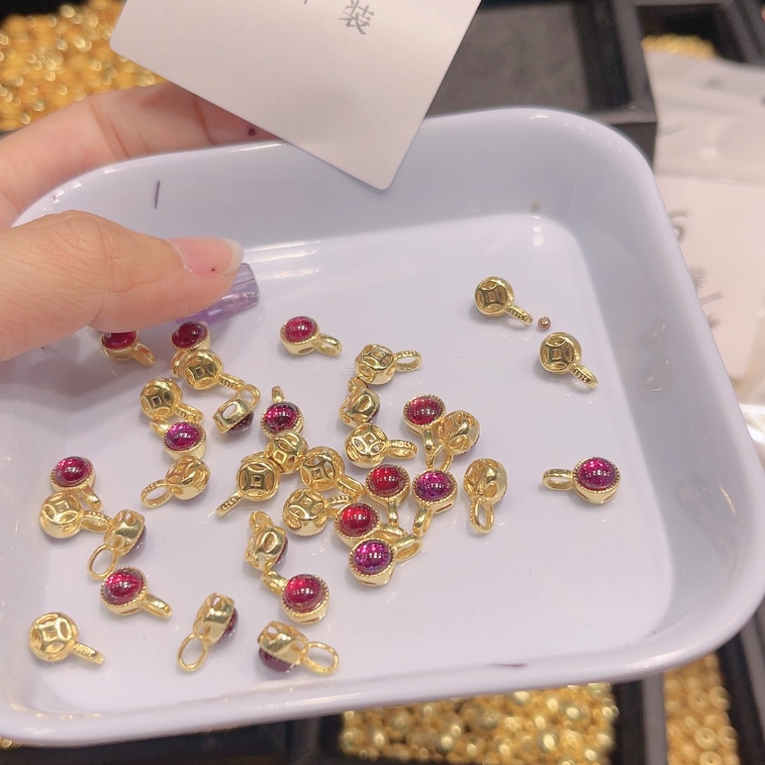 水晶珠宝半成品银S925镶嵌47