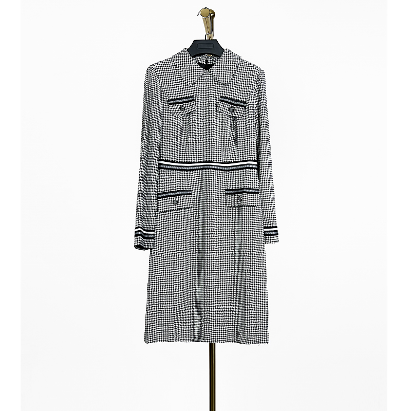  秋冬新款洋气时尚气质连衣裙 欧5019P