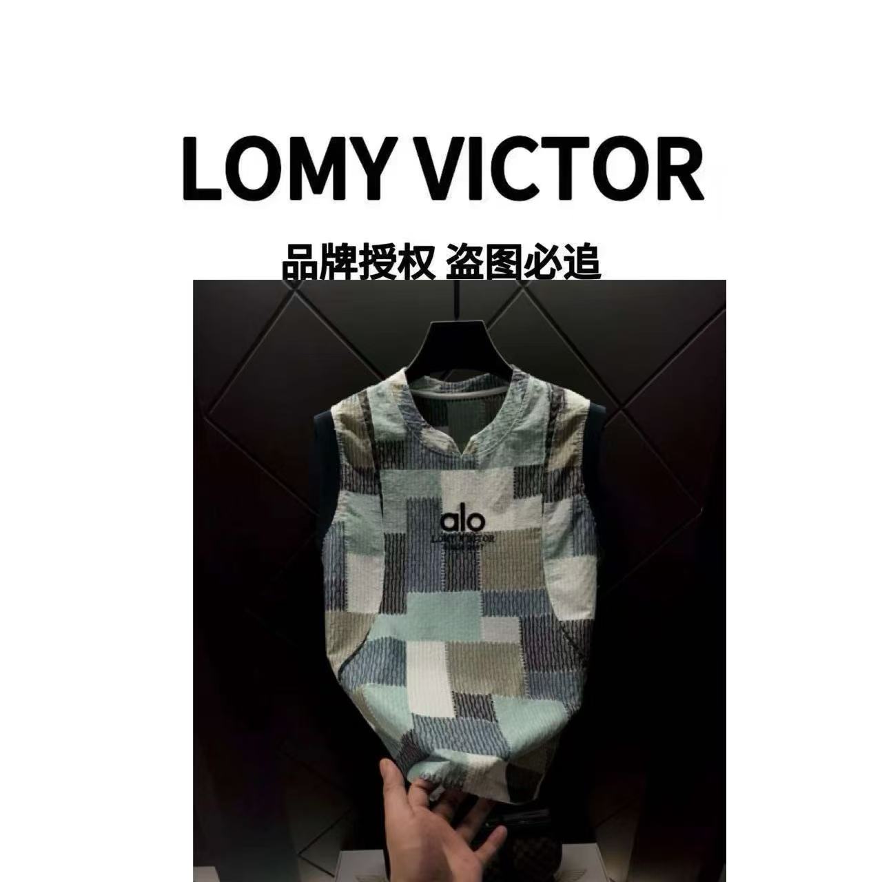 LOMY VICTOR欧洲站高级定制轻奢时尚短袖T恤NZN2171