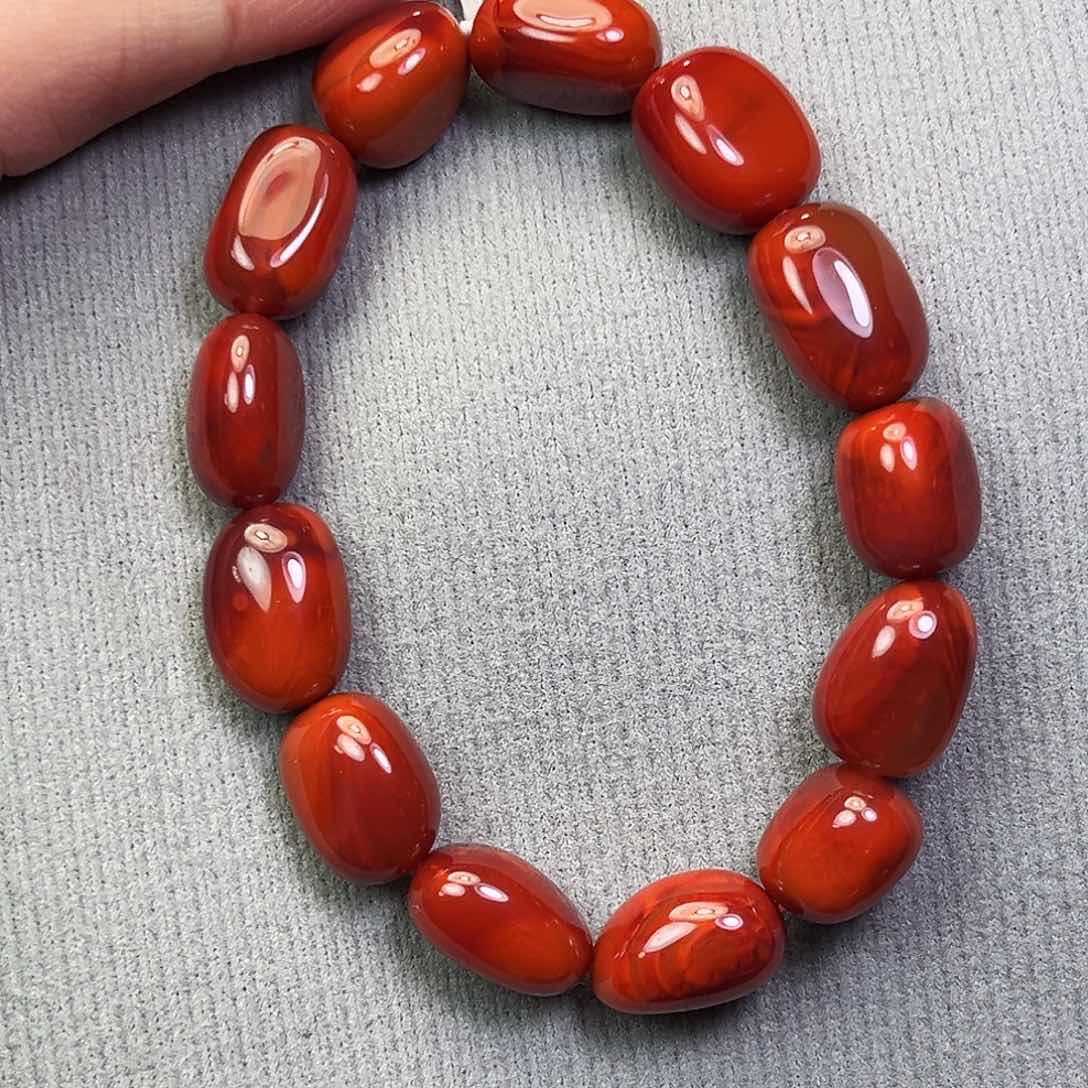 南红玛瑙原矿11mm未镶嵌