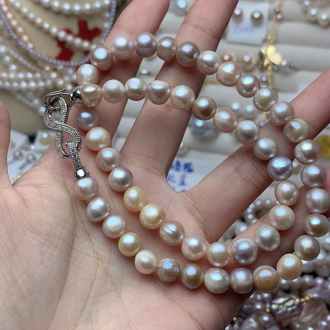 淡水珍珠8-9未镶嵌t24项链