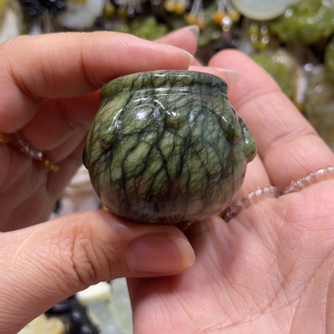 【闪购商品】岫玉颈饰未镶嵌89手把