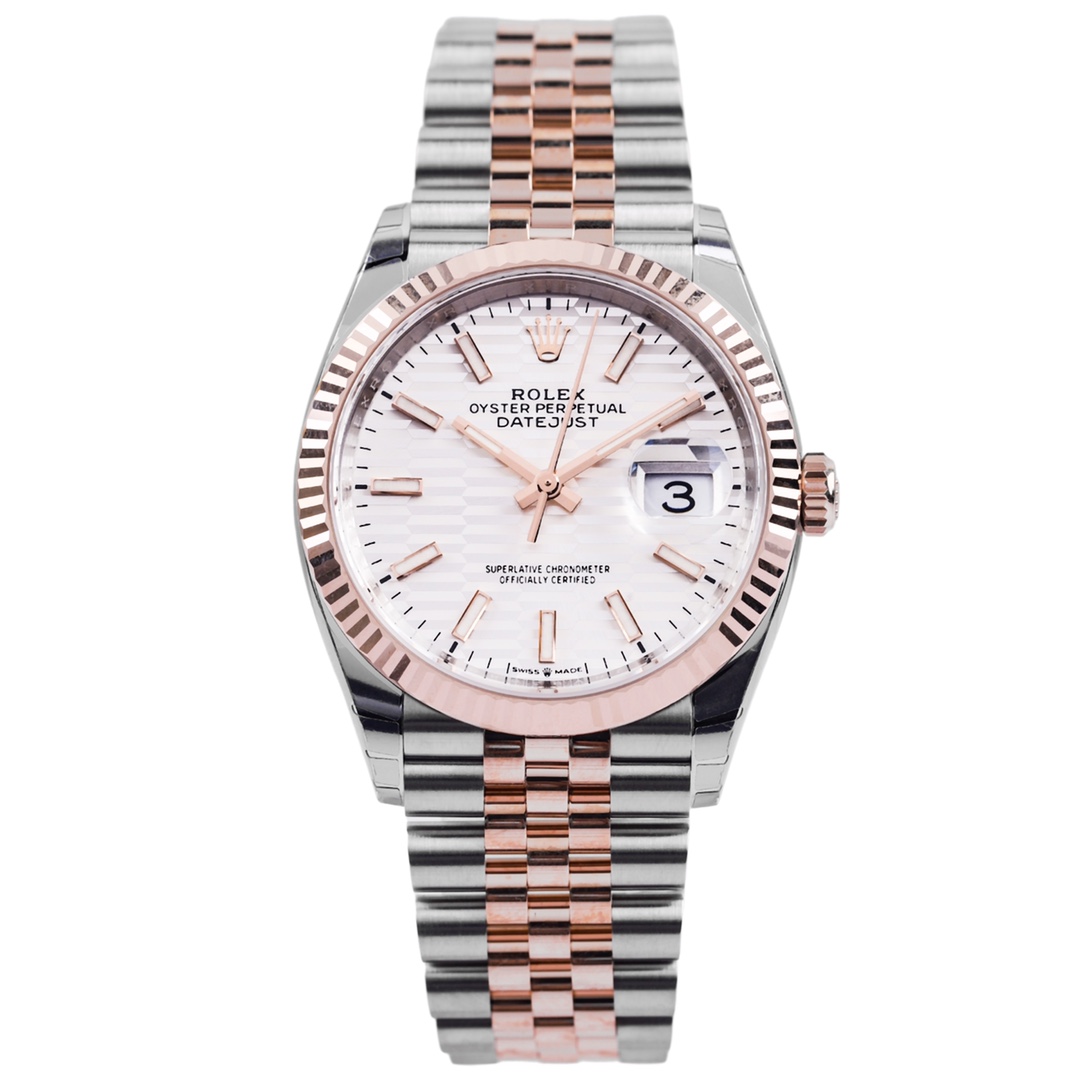 95新 Rolex/劳力士 24年全套 劳力士日志型系列波纹条刻126231