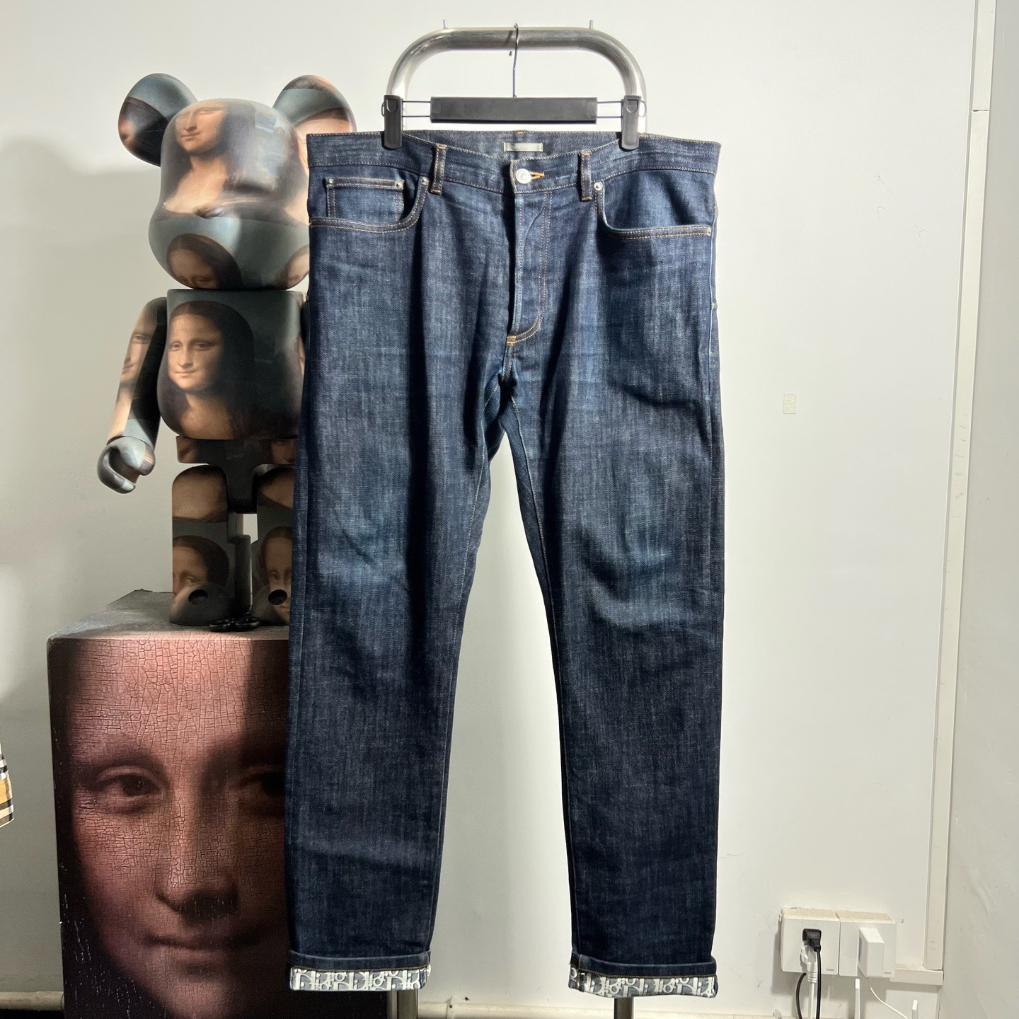 99新 DIOR/迪奥 满印牛仔裤 T2914 34腰围49裤长106