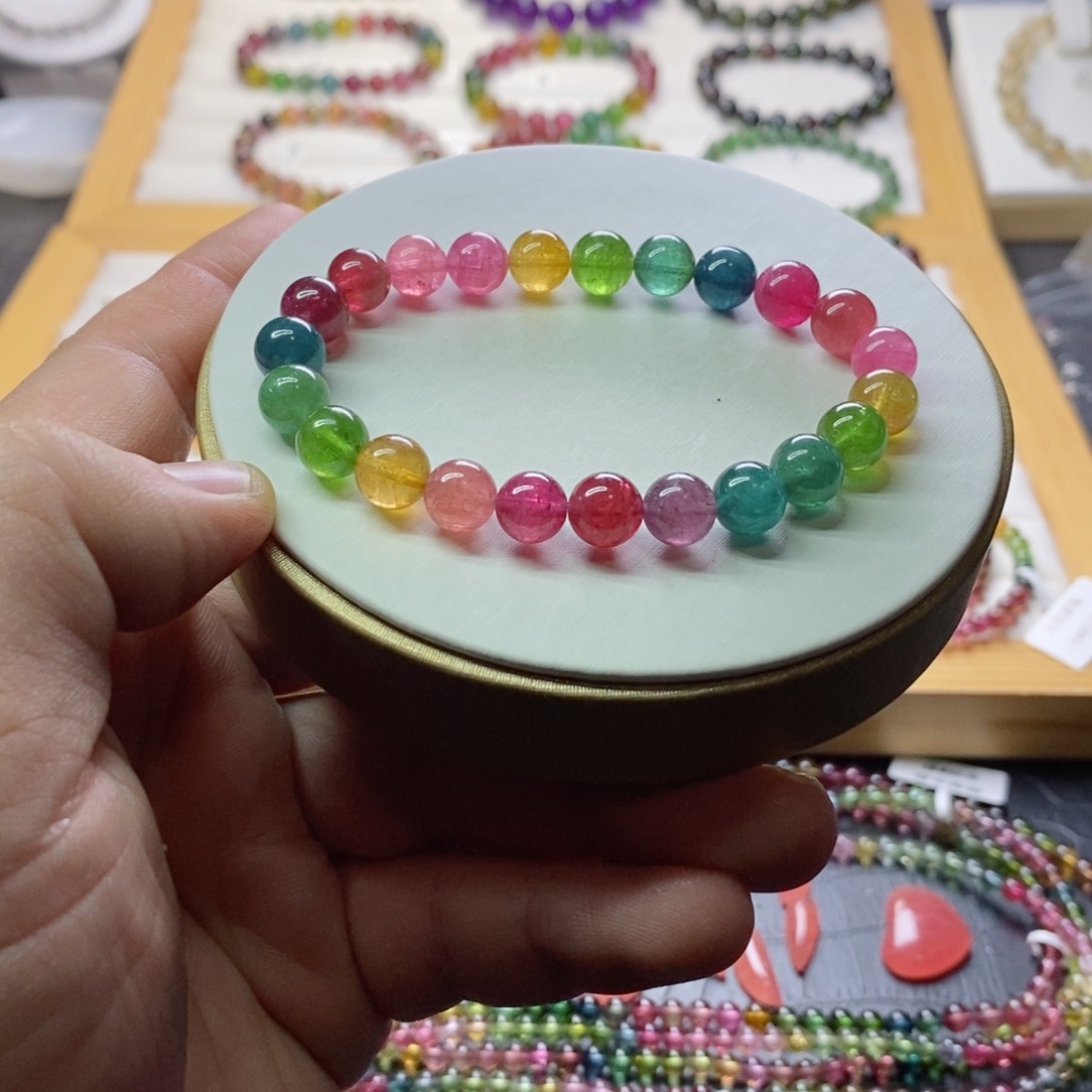 碧玺碧玺手链未镶嵌