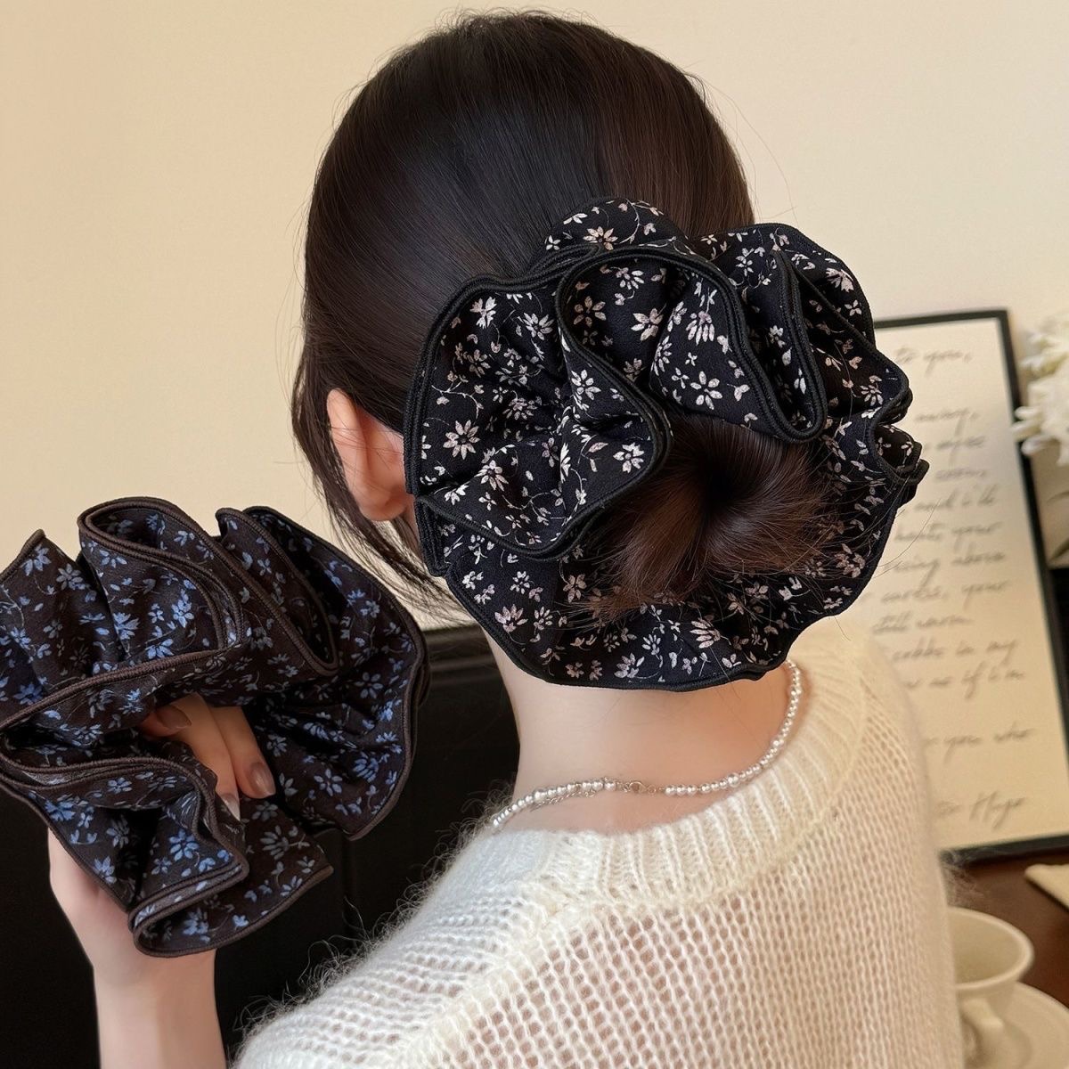 简约超仙气韩系百搭法式温柔气质优雅发圈发绳