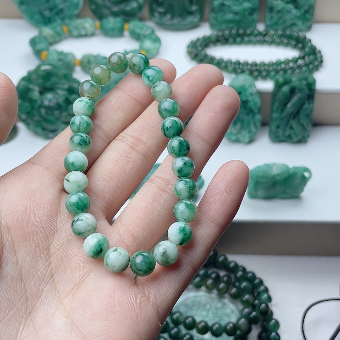 玩***家独山玉未镶嵌手串