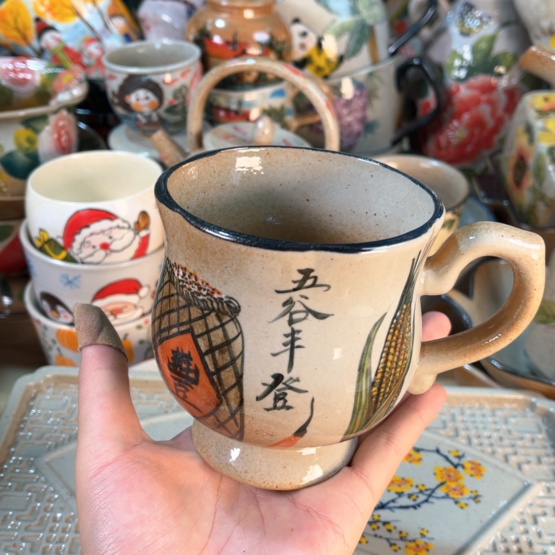 景德镇手工手绘杯