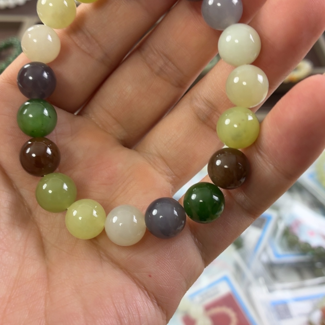 未镶嵌手链和田玉微瑕不退不换53