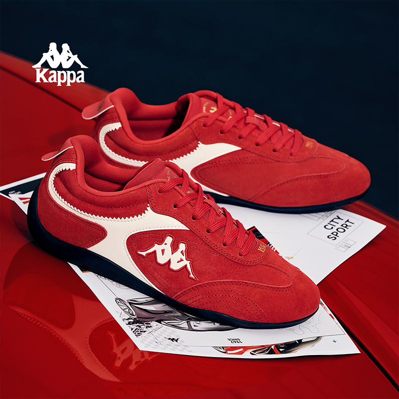 KappaWing赛车鞋时尚男女鞋2025新款德训鞋百搭休闲薄底运动鞋子