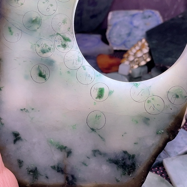 定制翡翠未镶嵌紫**妹翡翠