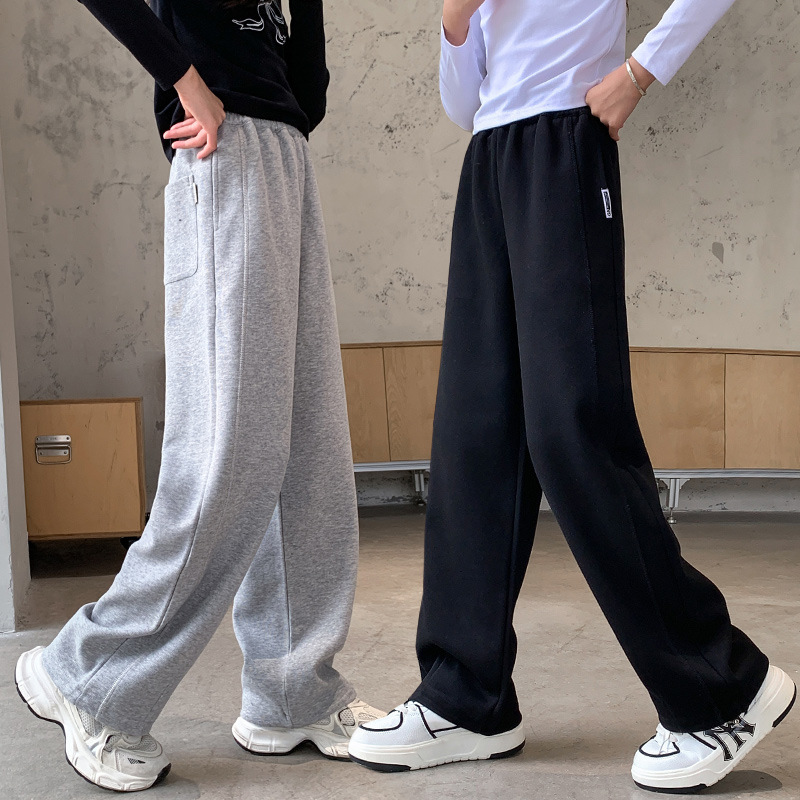 女孩秋冬休闲裤子中大童冬季秋季卫裤长裤女童宽松儿童休闲裤