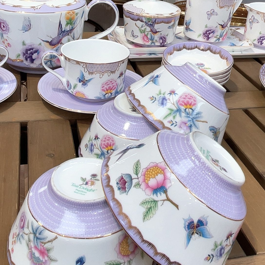 骨瓷四个饭碗————-