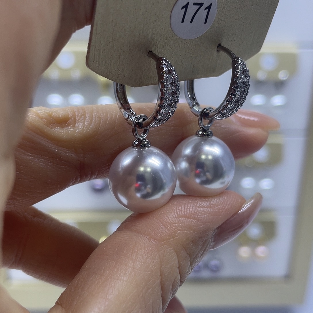 未镶嵌耳饰淡水珍珠