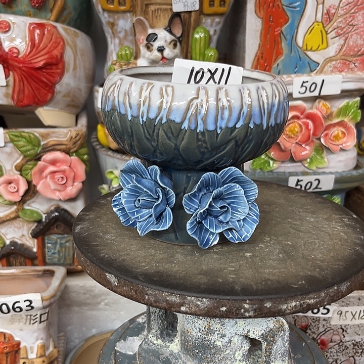 粗陶材质多肉花盆