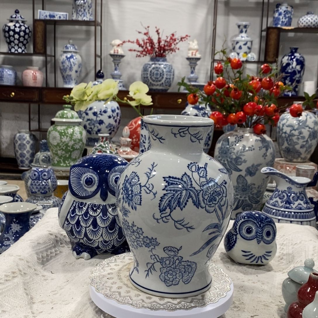 【闪购商品】摆件石榴花瓶摆件……