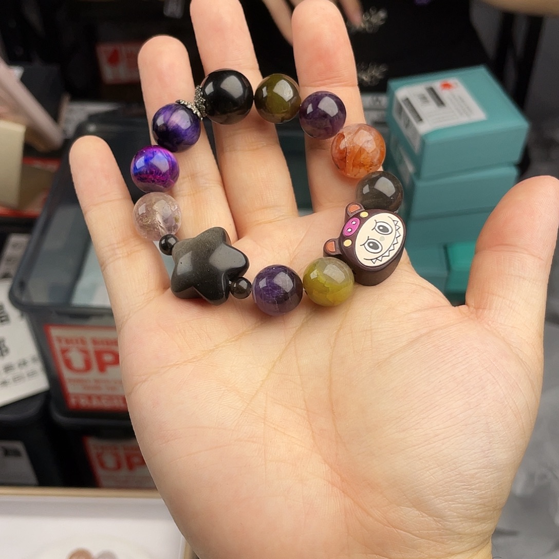 水晶手链银S925镶嵌