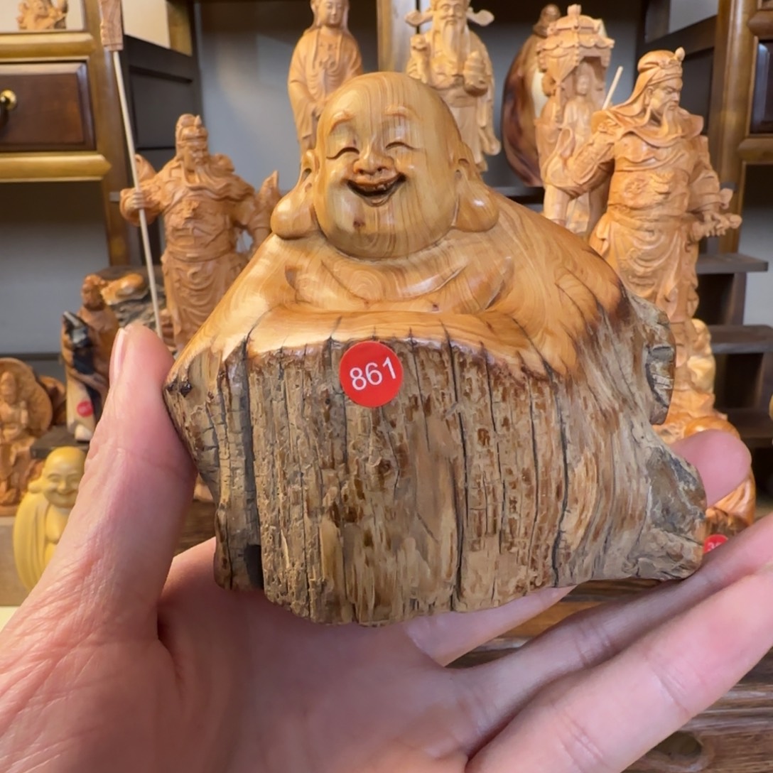 崖柏小木匠艺雕一物一拍
