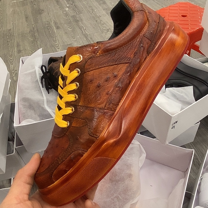 38码男士鸵鸟皮男鞋