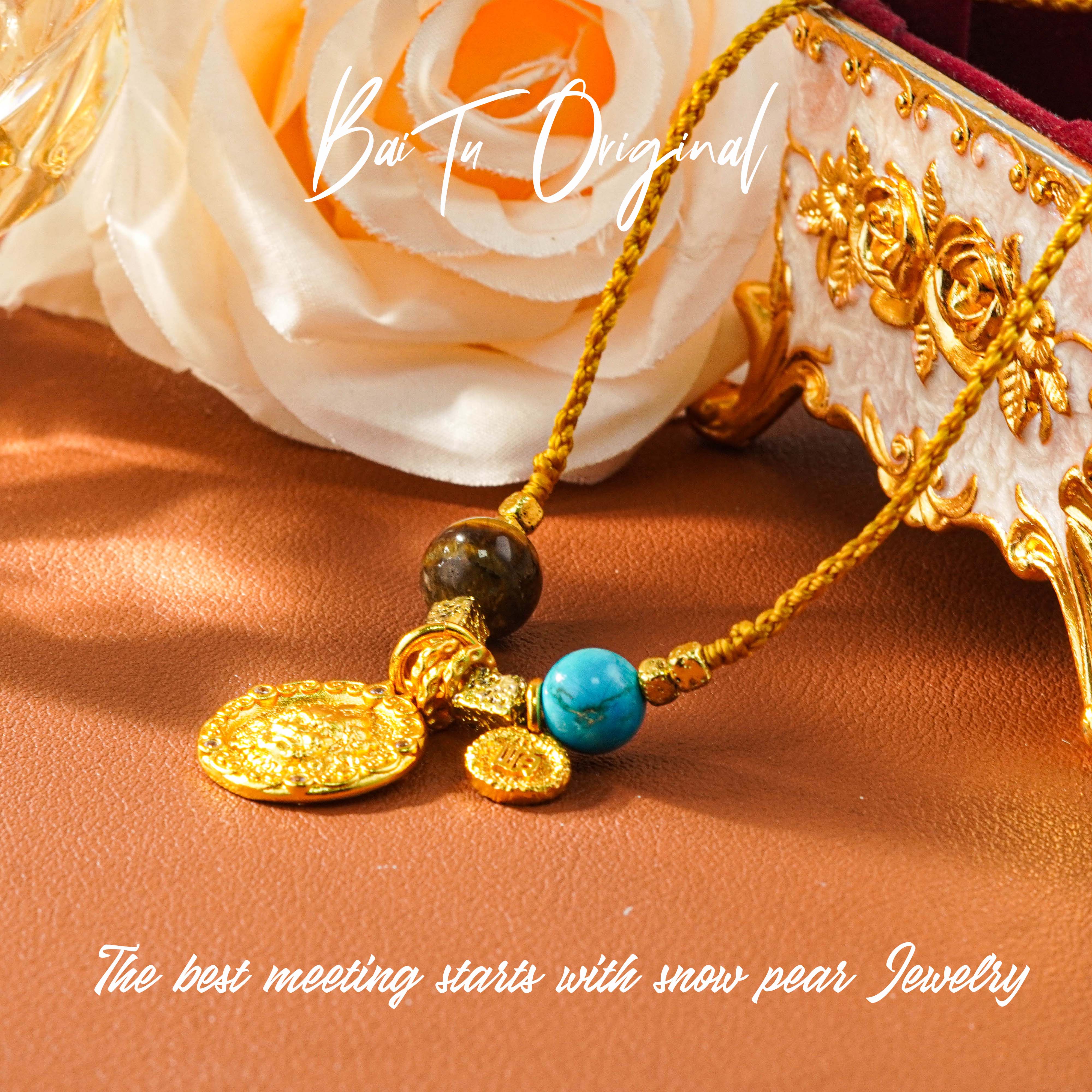 铜合金布艺项链 【柏荼】铜♠轻奢手工 WX0193项链·中长