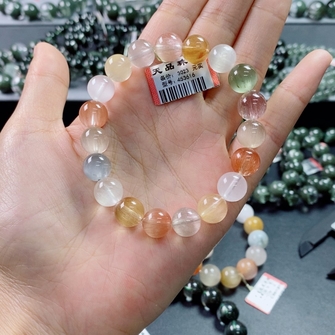 水晶手串未镶嵌兔毛453616
