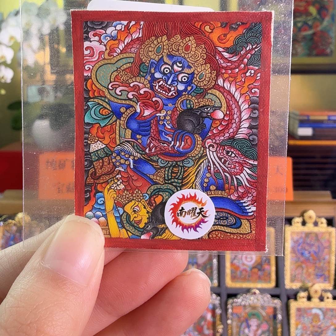 吊坠黑cc唐卡巴太