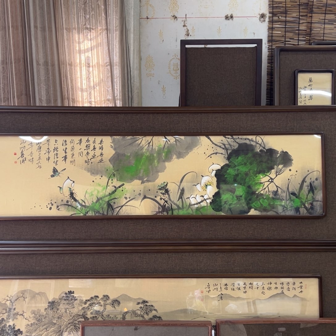 雨***步国画亲笔手绘作品