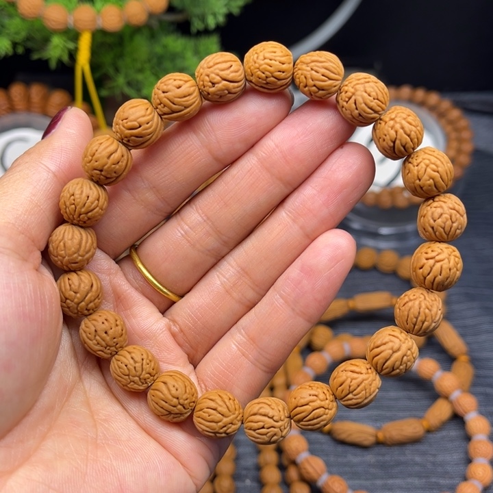 手串桃核小脑纹单圈