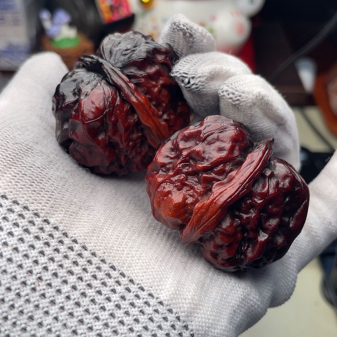 文玩核桃吊坠三色蛙大