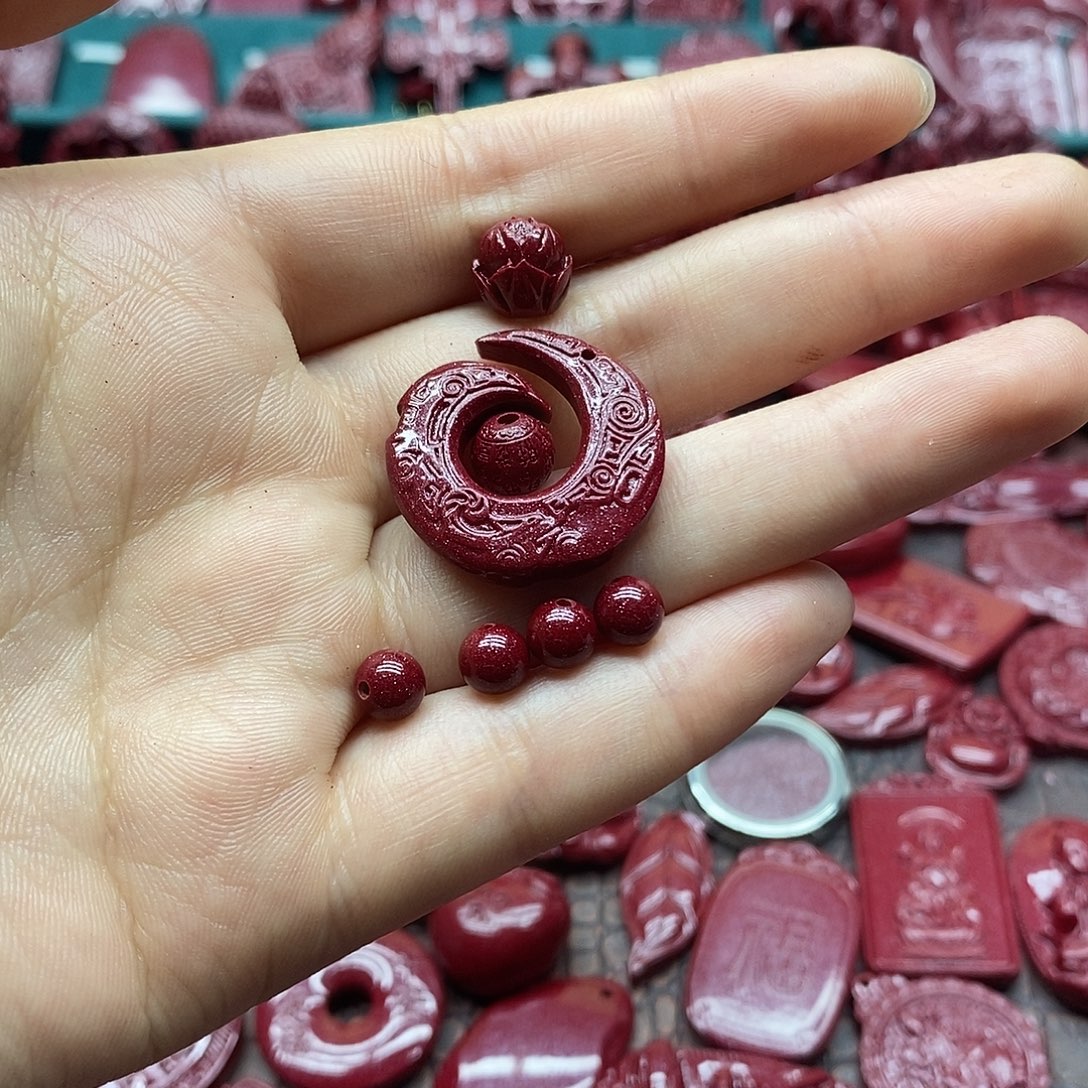 天然辰砂朱砂手机链