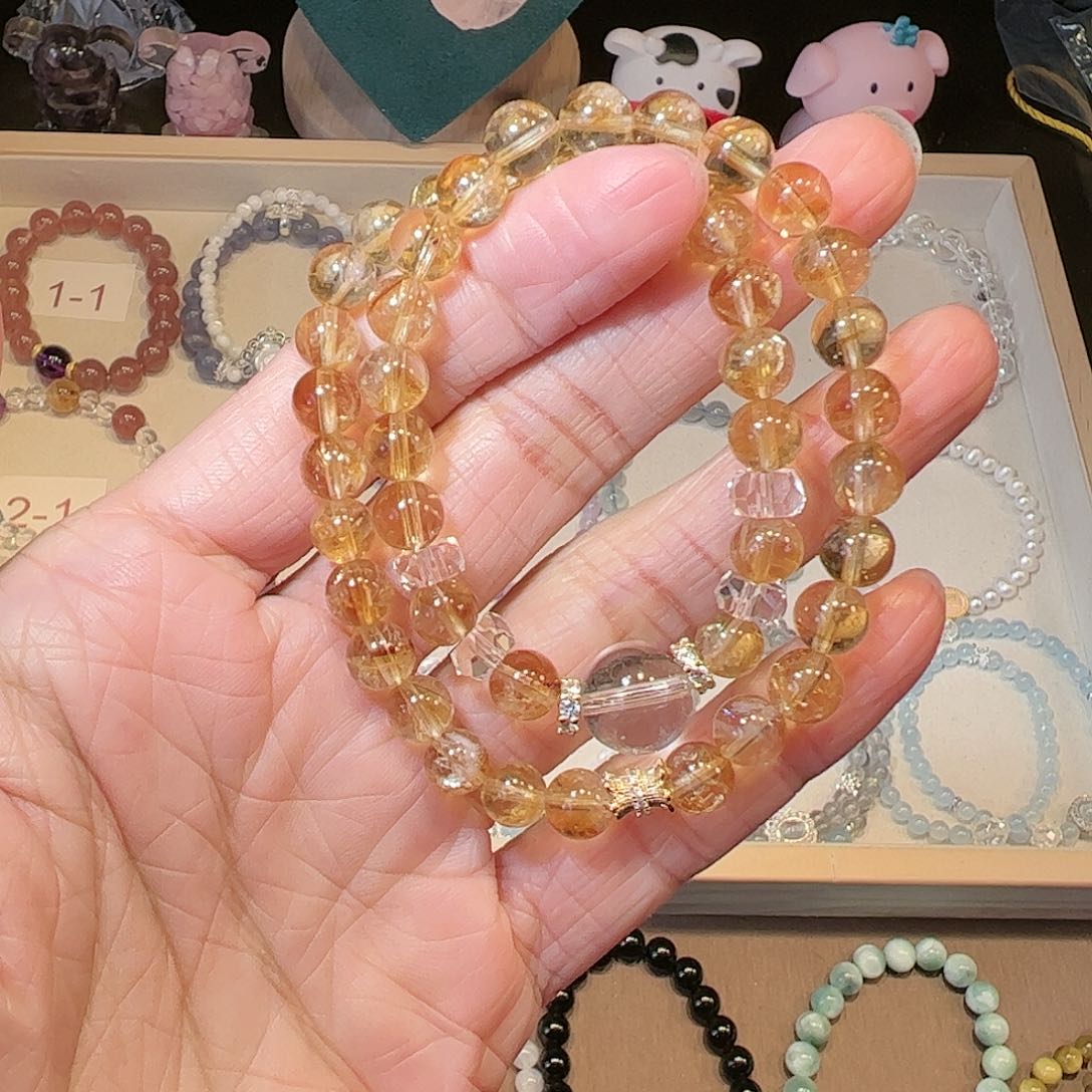 水晶手链未镶嵌黄