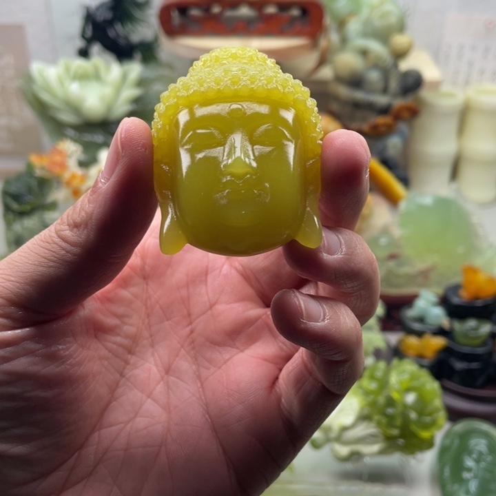 蛇纹石玉未镶嵌四大名玉手把