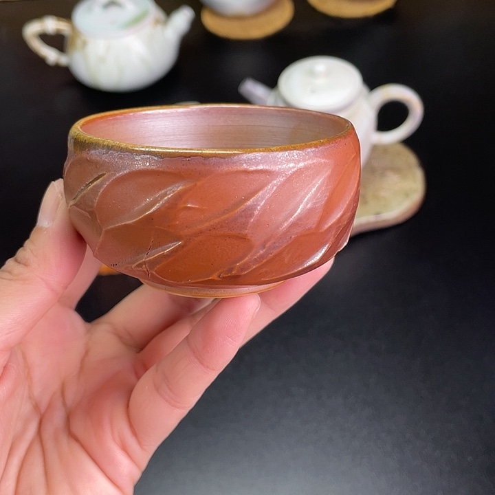 燃薪柴烧茶器主人杯（微暇）