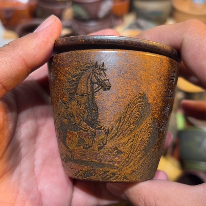 用***6茶杯紫砂宜兴紫砂主人杯