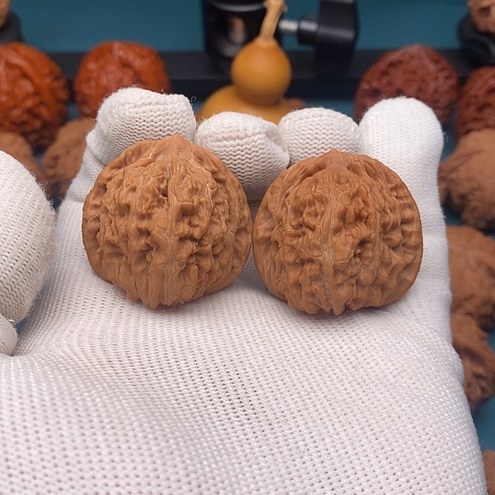 文玩核桃把件36四座楼