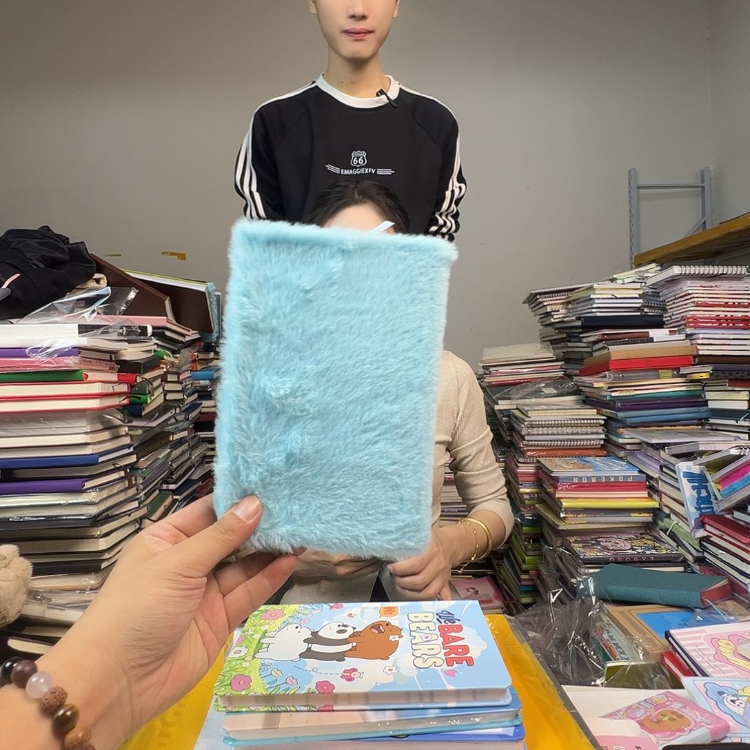 毛毛本蓝色 彩色内页