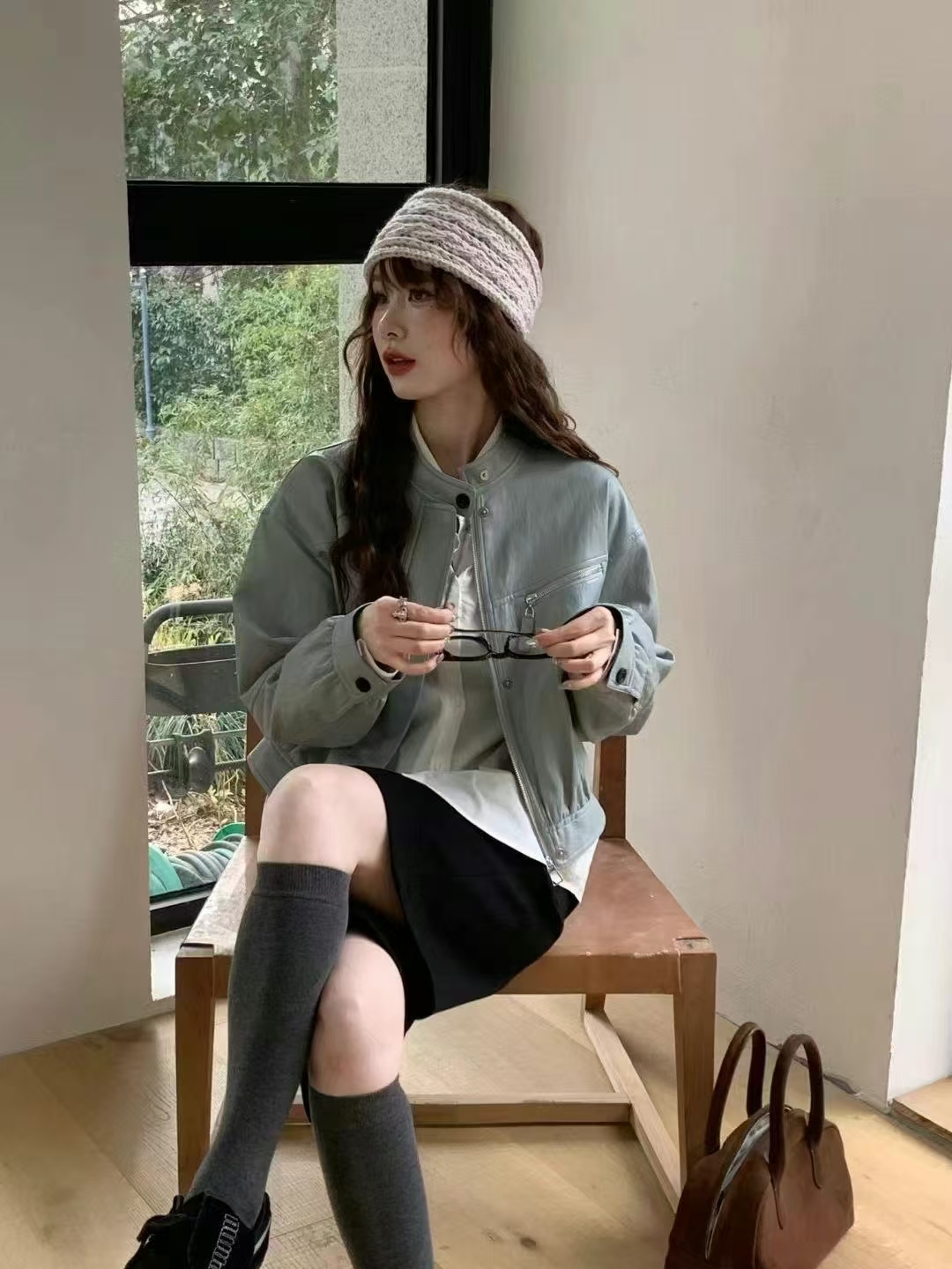 Haige/海阁RUILING202春秋时尚针织衫体恤女万能链400-500小