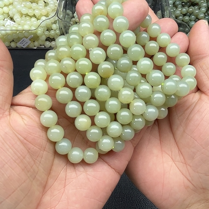 和田玉未镶嵌颈饰新疆和田玉且末料手串卡10