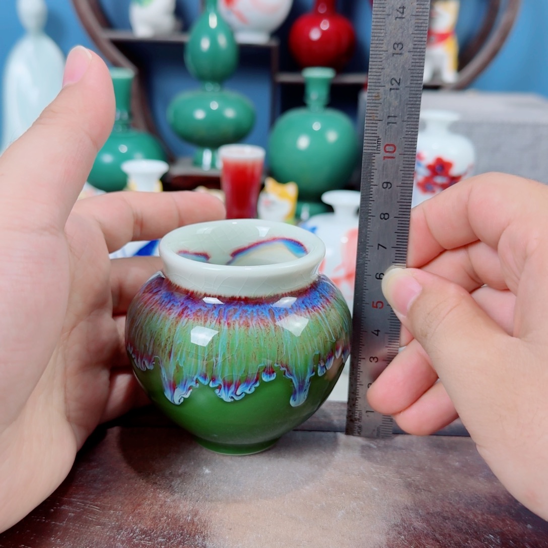 陶瓷手工小花器摆件