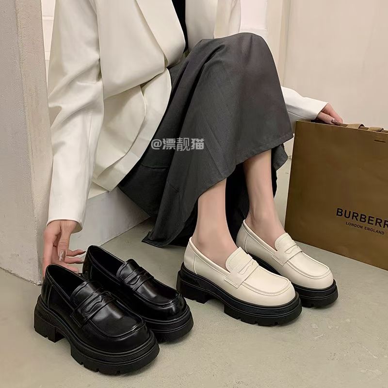 【刘姐高货】秋冬英伦风一脚蹬乐福鞋百搭踩屎感1186